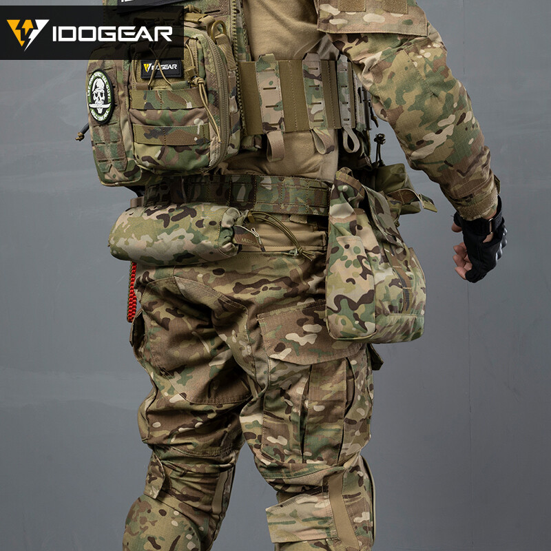 IDOGEAR Tactical Foldable Recycling Bag Dump Pouch MOLLE Drop Pouch Paintball