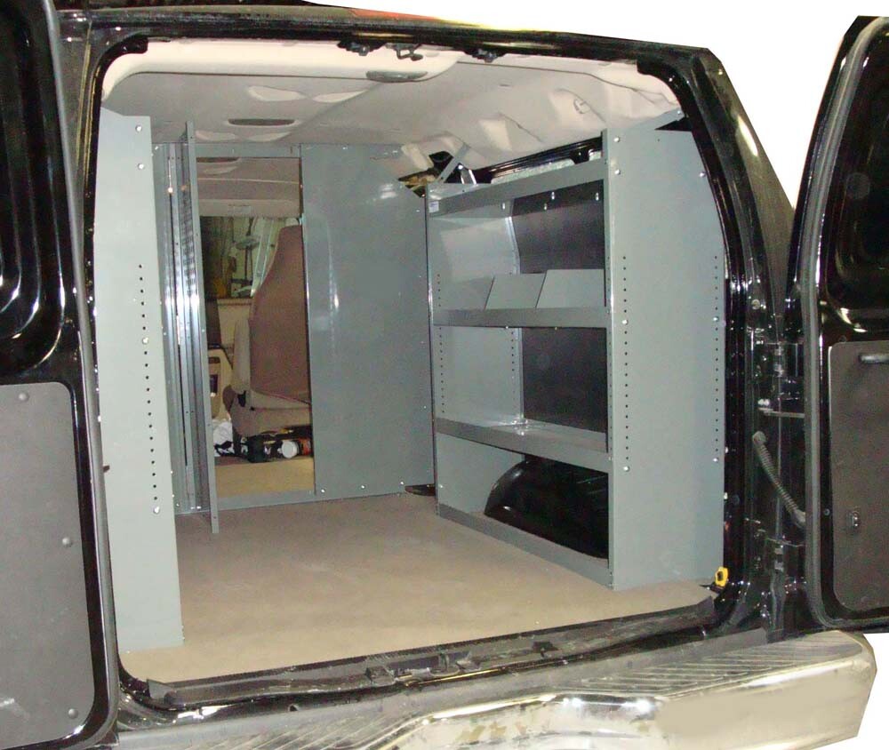 Van Shelving Unit for Ford Transit LOW ROOF Full Size Van-45"L x 13"D x 44"H NEW