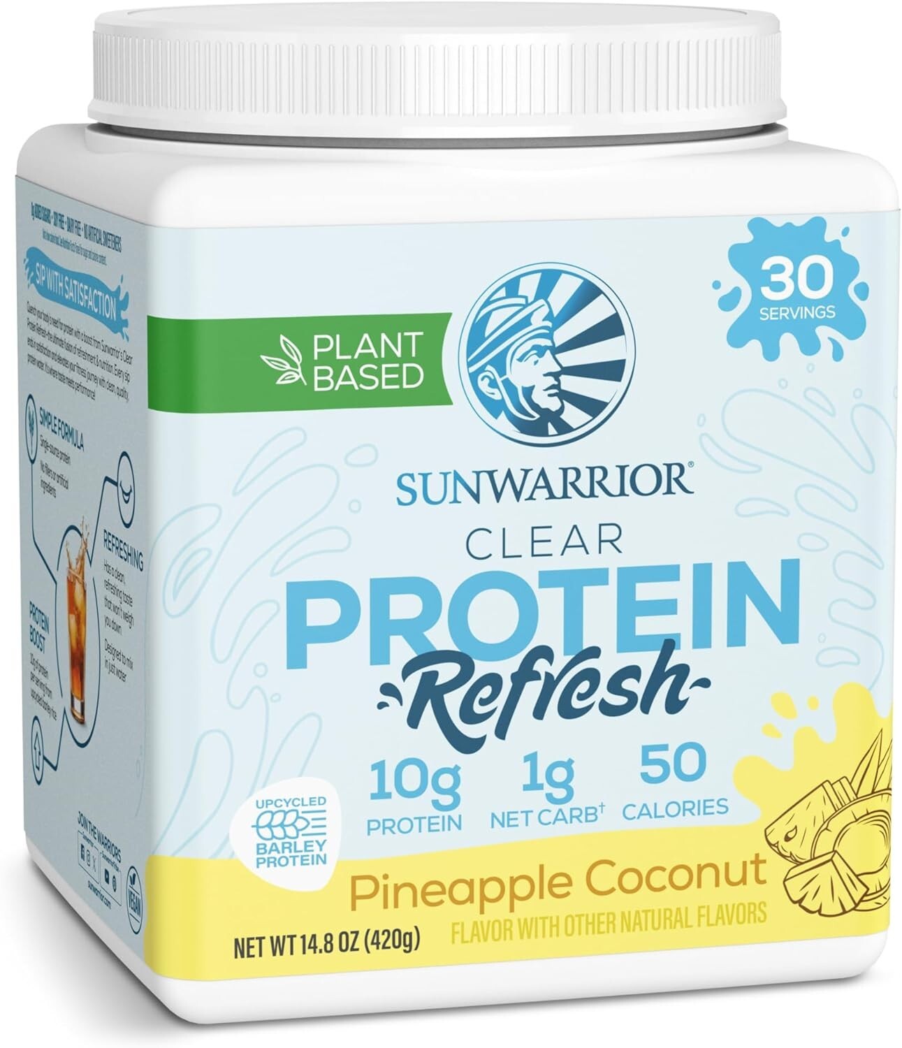 Sunwarrior Protein Water Mix Vegan Plant-Based Protein 14.8 oz
