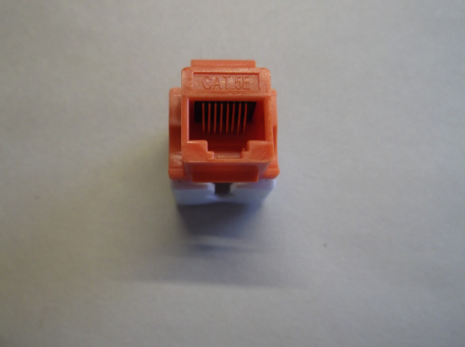12 Pack Cat-5E 110 Punch SlimLine Keystone Data Jack in ORANGE Computer Network