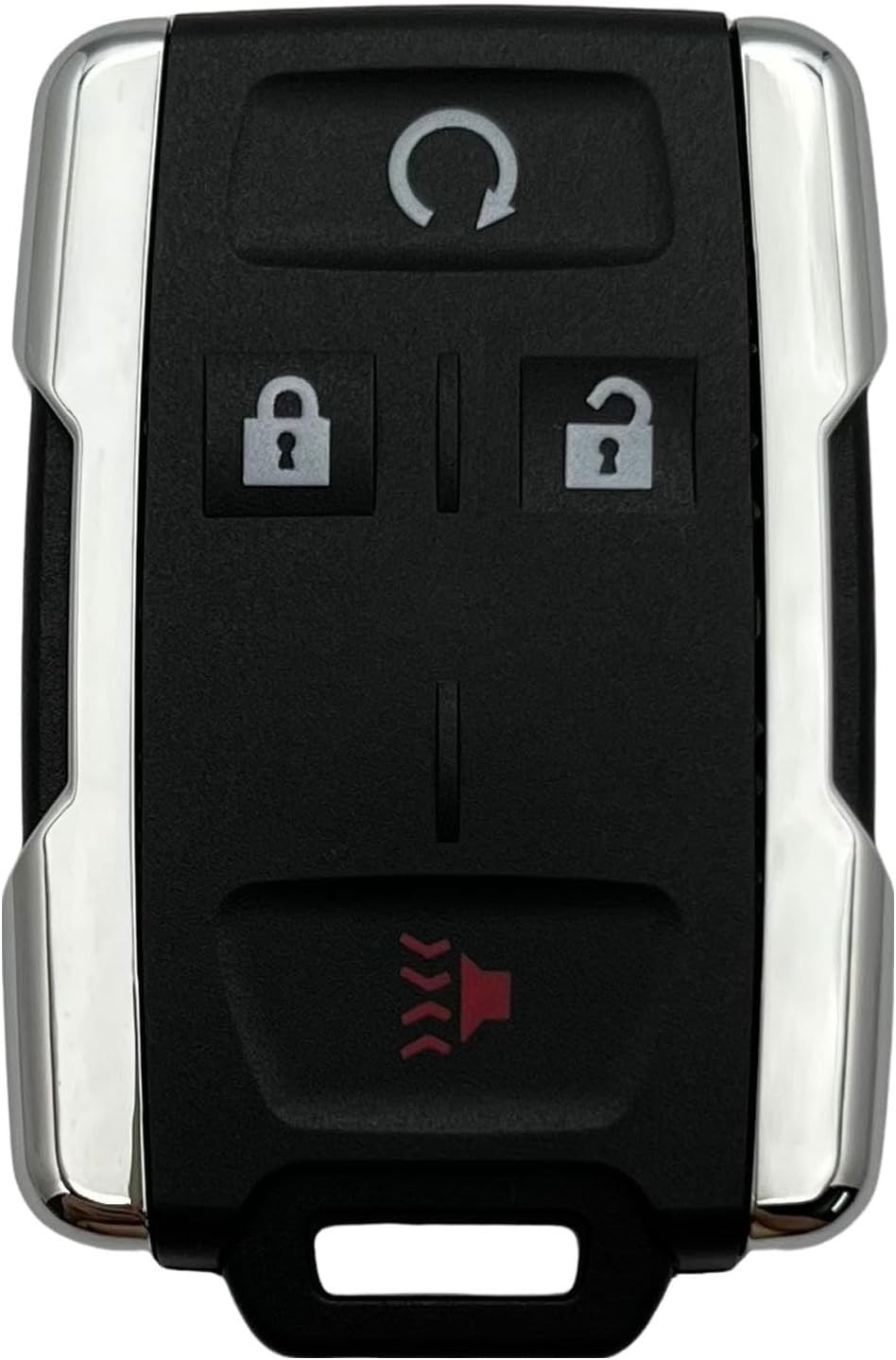 Replacement Keyless Entry Remote Smart Key Fob Shell 2014-2021 Silver-4Button