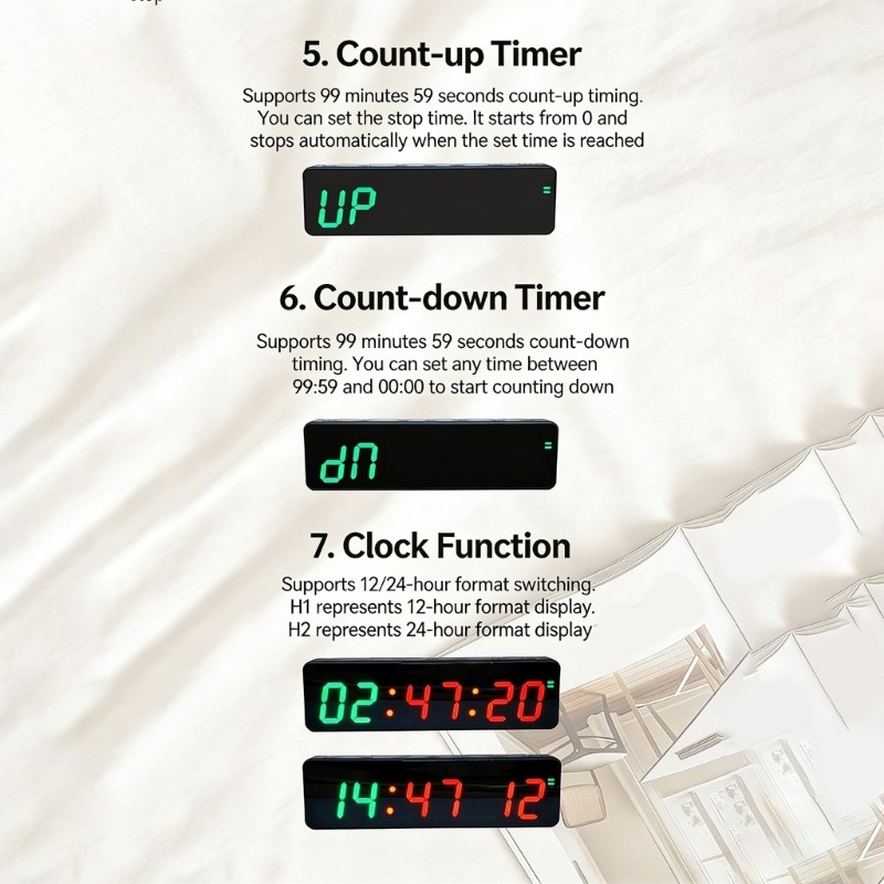Portable Exercise Timer For Interval Workouts And Daily Use