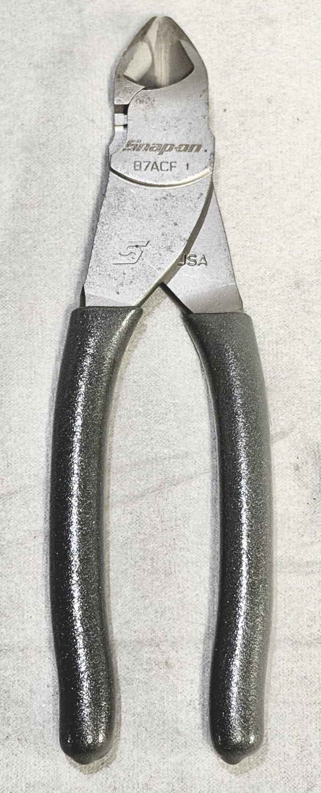 Snap-on 87ACF Dark Titanium 7" VectorEdge Diagonal Cutting Pliers Wire Cutters
