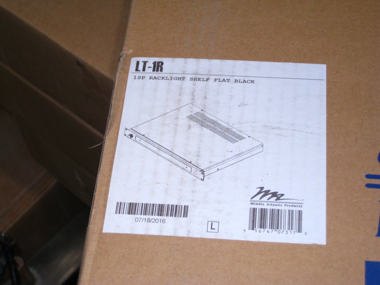 Middle Atlantic Products Rack Light Model LT-1R w/Dimmer - New
