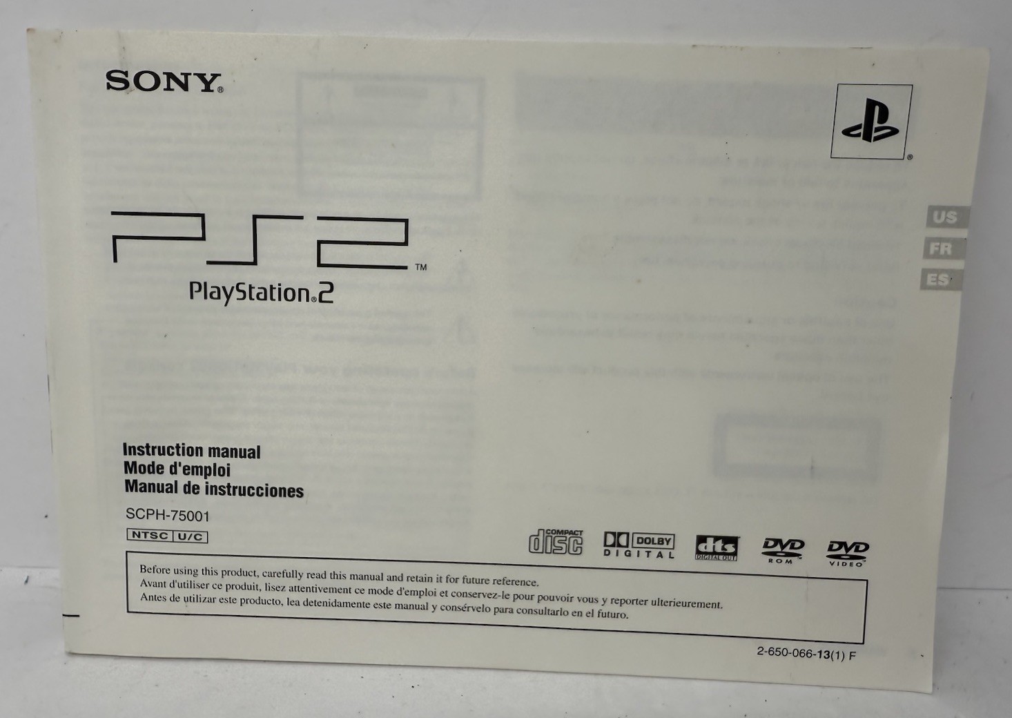 Sony PlayStation 2 User Guide PS2