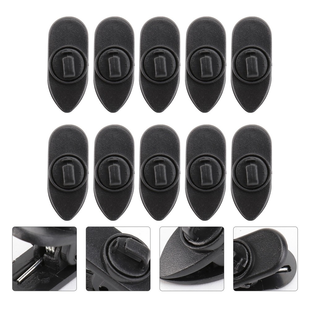 10Pcs 360 Degree Rotate Earphone Mount Cable Clothing Clip for Most Headset