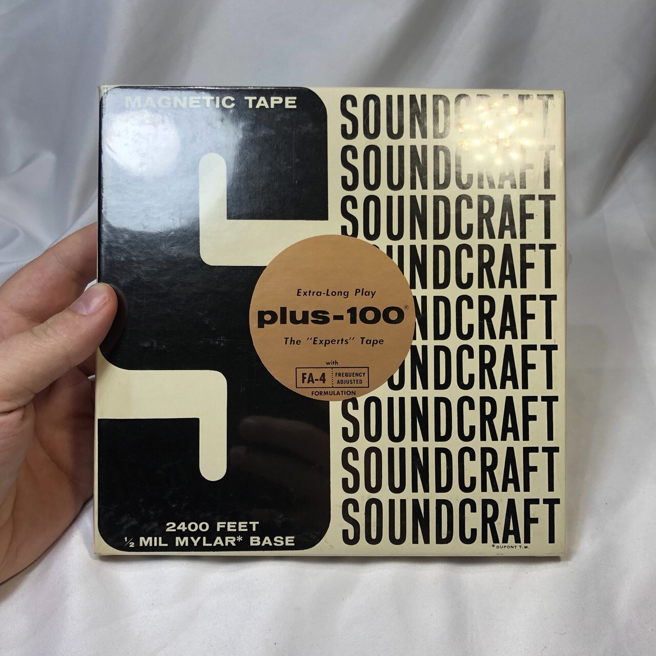 SOUNDCRAFT Extra Long Play Plus-100 FA-4 Magnetic Tape 7" 2400 Feet New Sealed!!