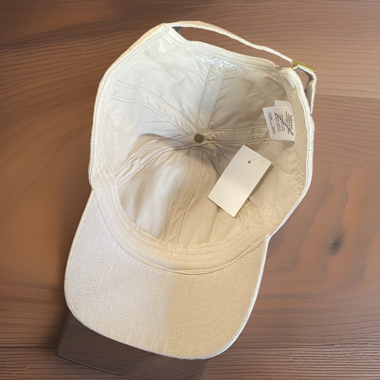 J Crew Linen Hat One Size Fits All Adjustable NWT MSRP 39.50