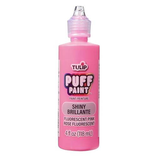 TULIP 41410 Dimensional Fabric Paint 4oz Slick Neon Pink
