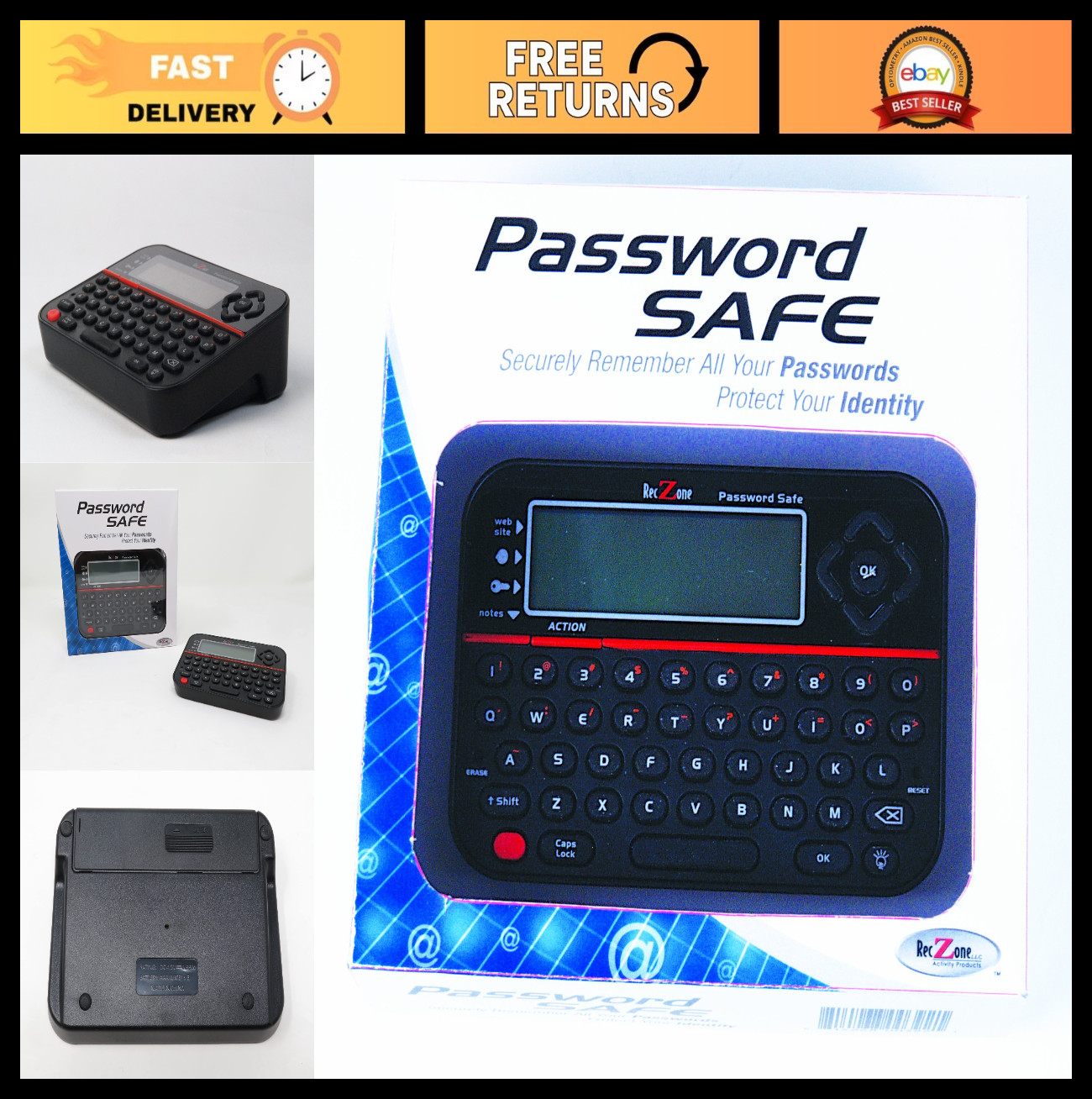 Secure Password Safe - Digital Password Manager, Encrypted Storage, Easy Access