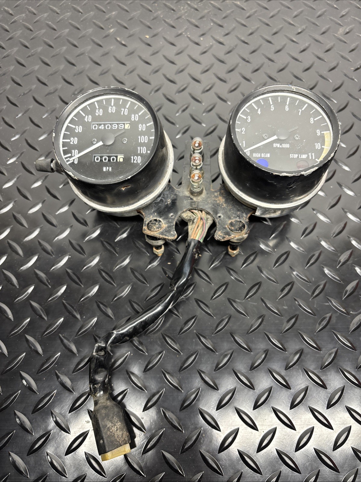 1976 Kawasaki KZ400 Speedometer Tachometer Instrument Gauge Gauges Kz 400