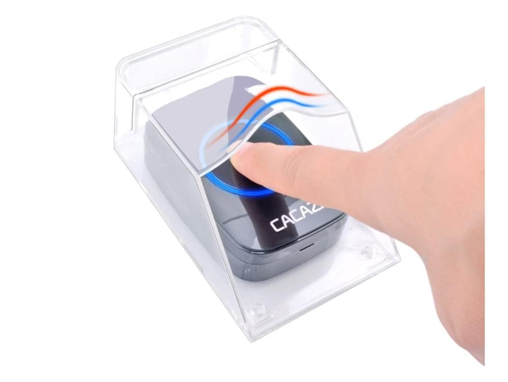 Primst Waterproof Doorbell Cover, Transparent Rainproof Wireless Doorbell Cov...