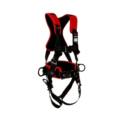 Protecta Construction Style Positioning Harness, Standard, D-Rings, Leg Buckles,