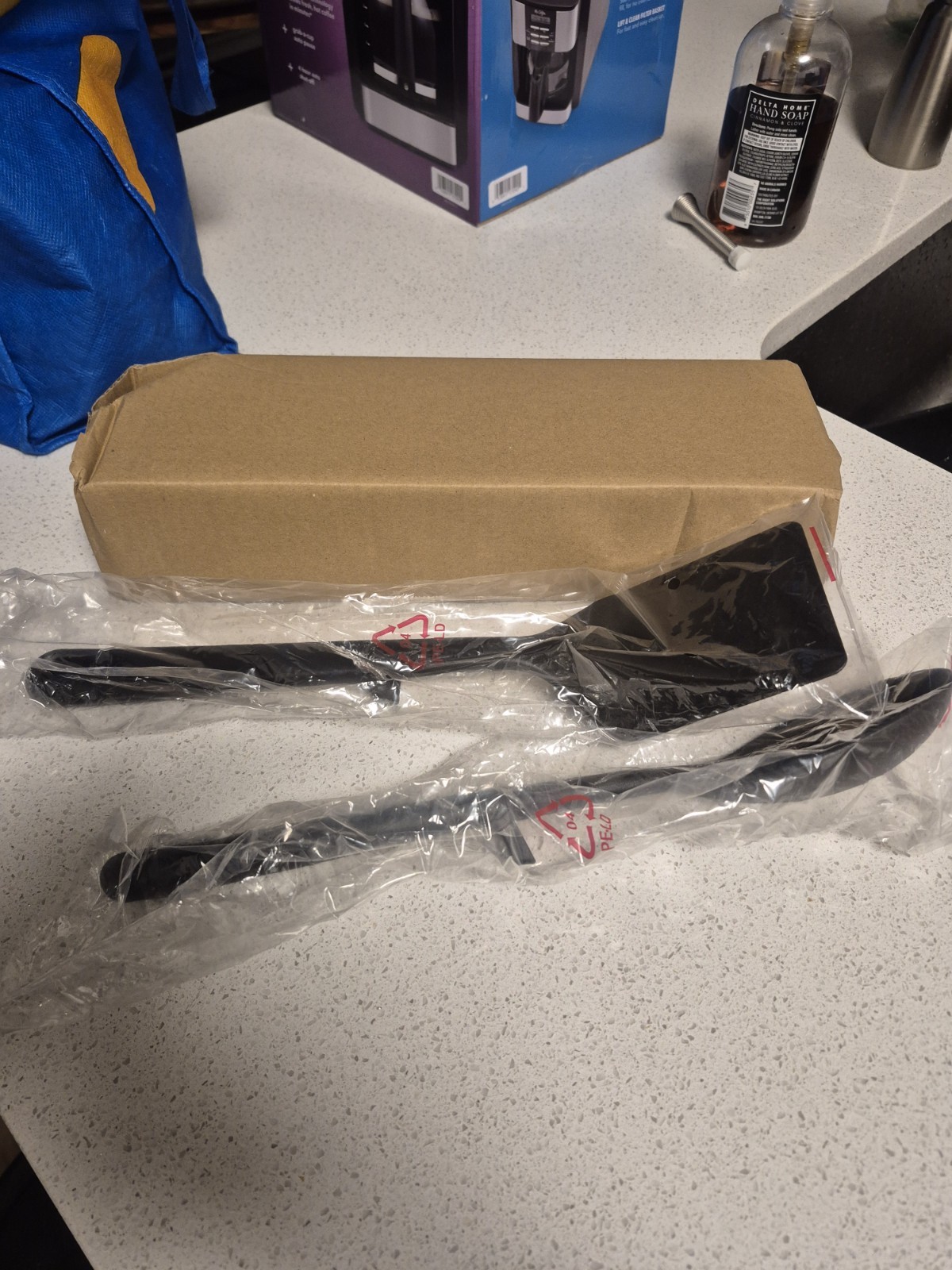 New Lot of 2 Ninja Black Nylon Kitchen Cooking Utensils Spoon and Spatula