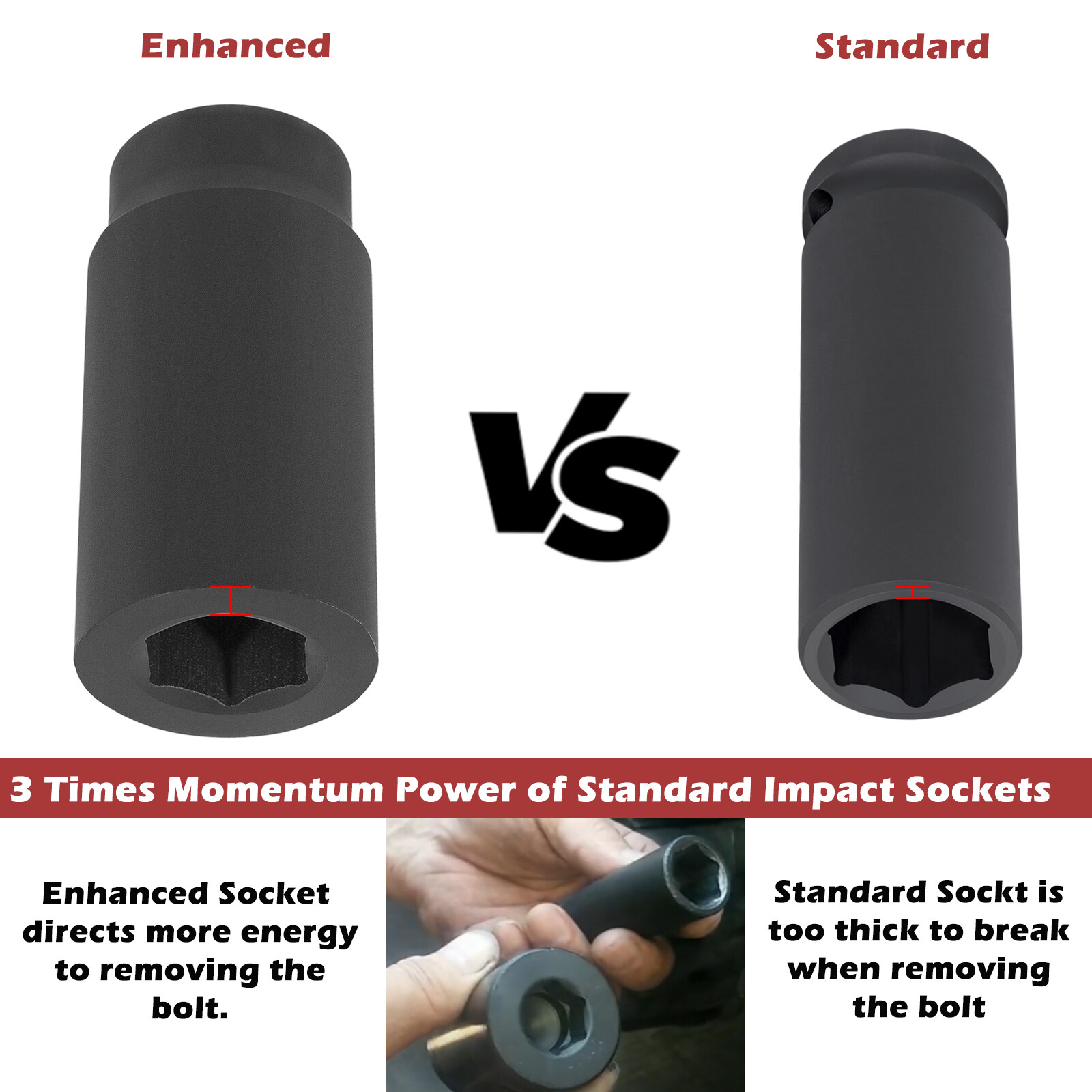 22MM Harmonic Balancer Socket LIS-77110 Crank Bolt Socket
