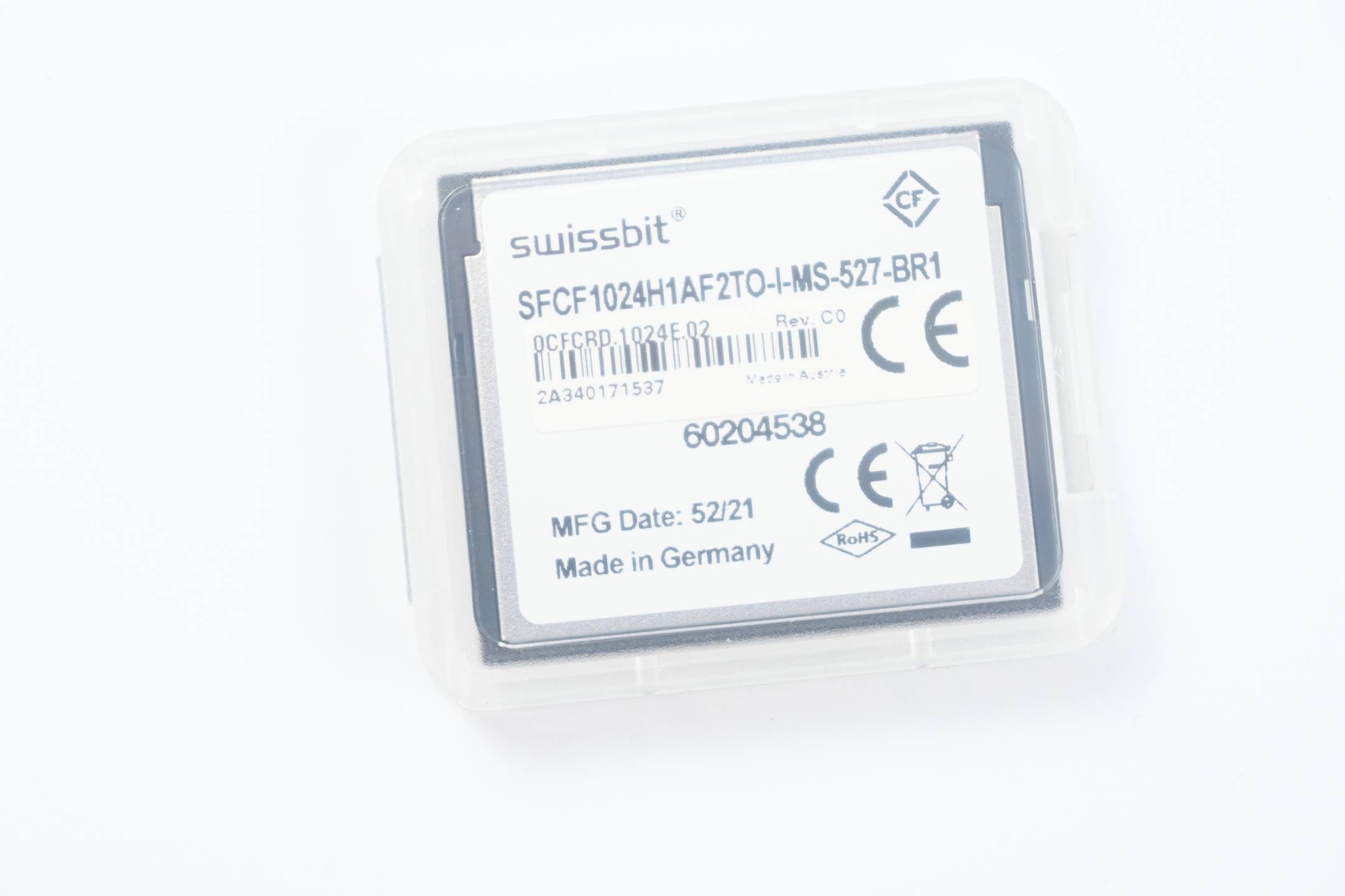 B&R Automation Swissbit memory card CompactFlash 1024 MB (0CFCRD.1024E.02)
