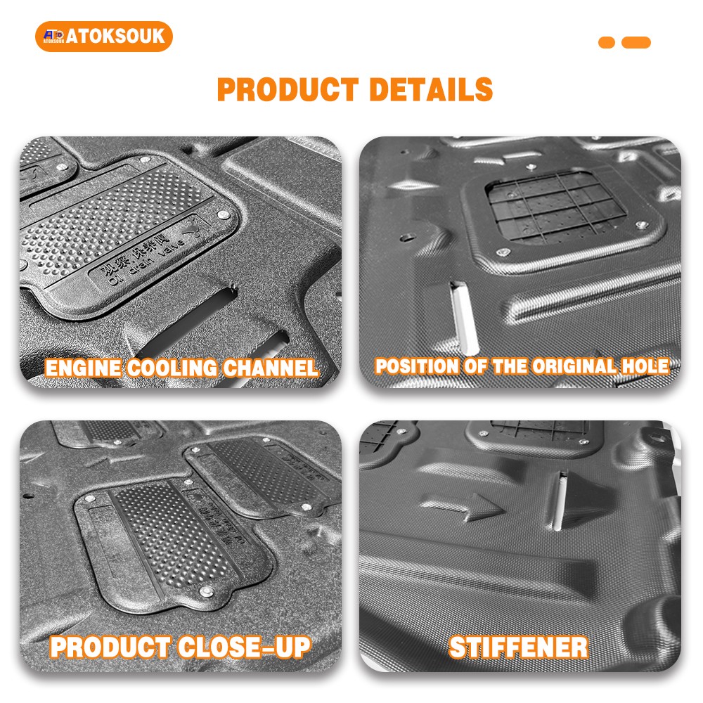 2Pcs Engine Skid Plate For 2018-2023 Audi A5 Under Splash Shield Heavy Duty