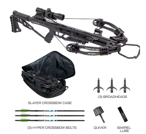 Killer Instinct Rival 410 Crossbow Complete Hunting Package- HUNT READY!