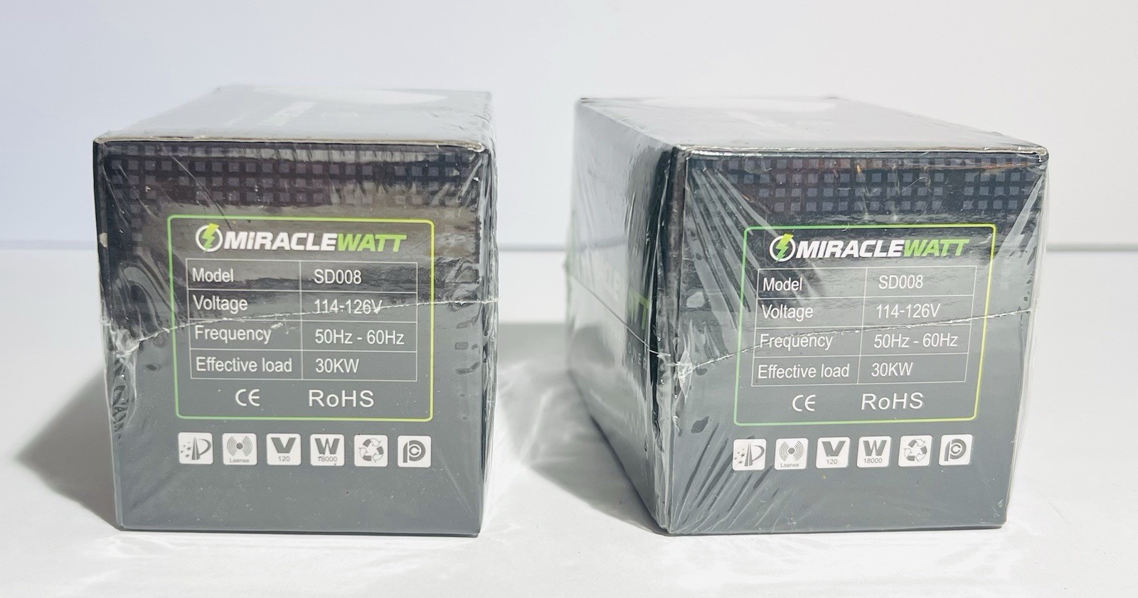 2x MiracleWatt Stabilize Your Homes Electrical Current Reactive Power Com SD008