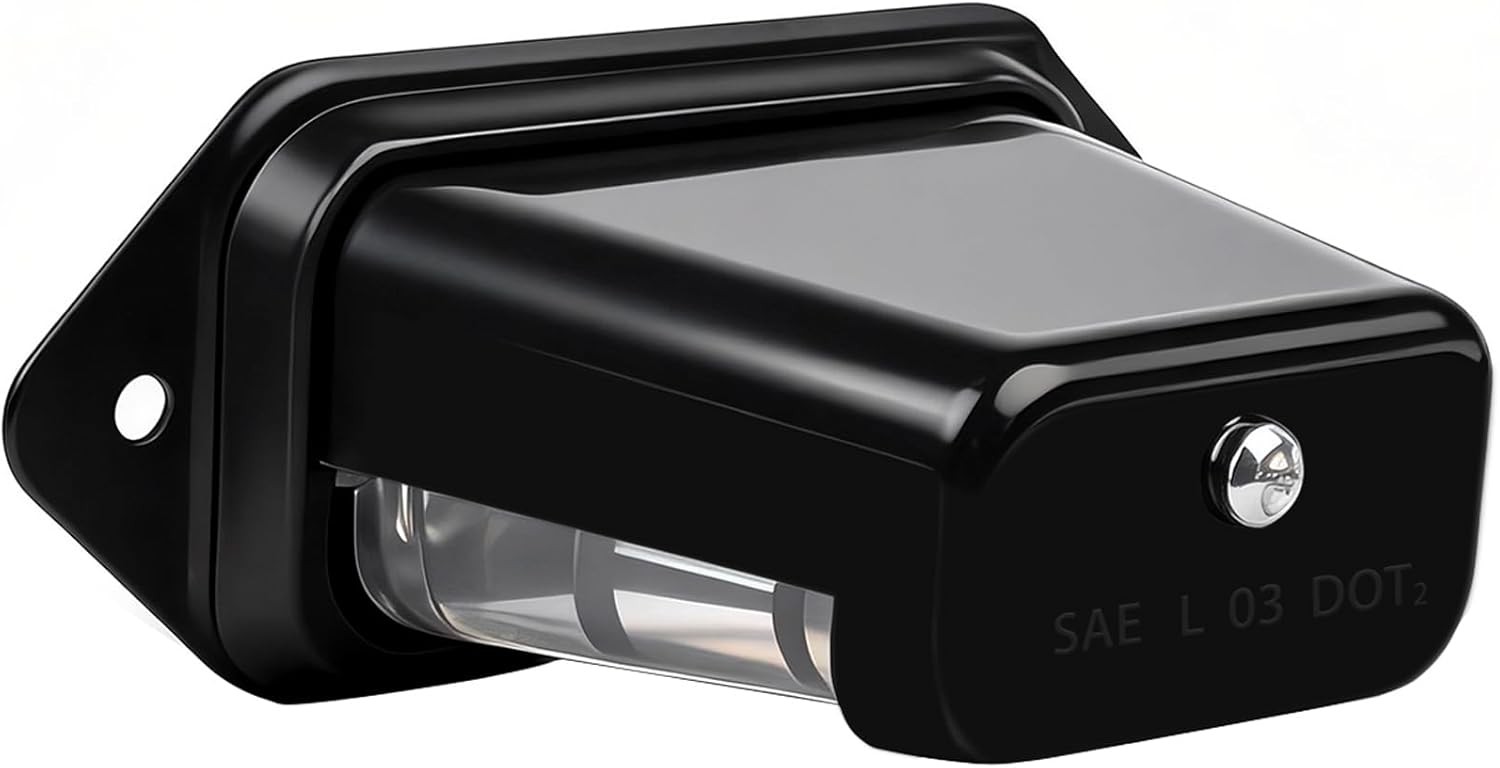 LED License Plate Light, Trailer License Plate Holder-Bracket Mount, Waterproof