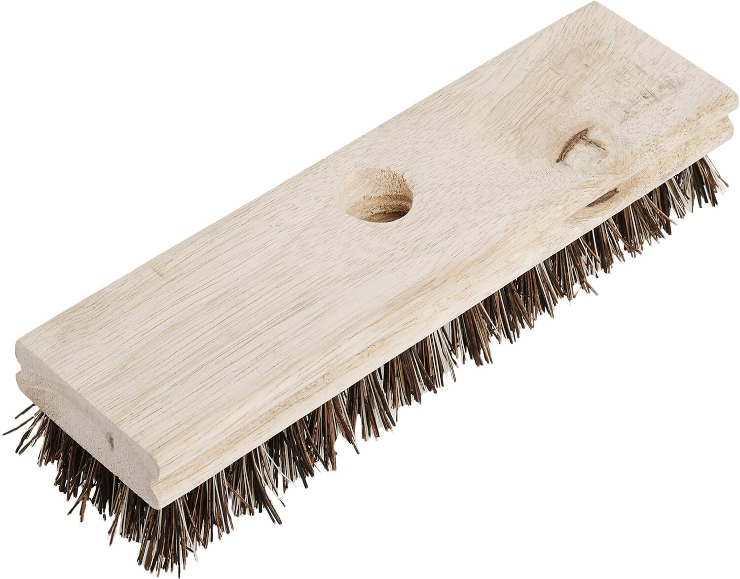 Contractor Grade Stiff DECK BRUSH Natural Fiber Blend Concrete Brick Quickie 233