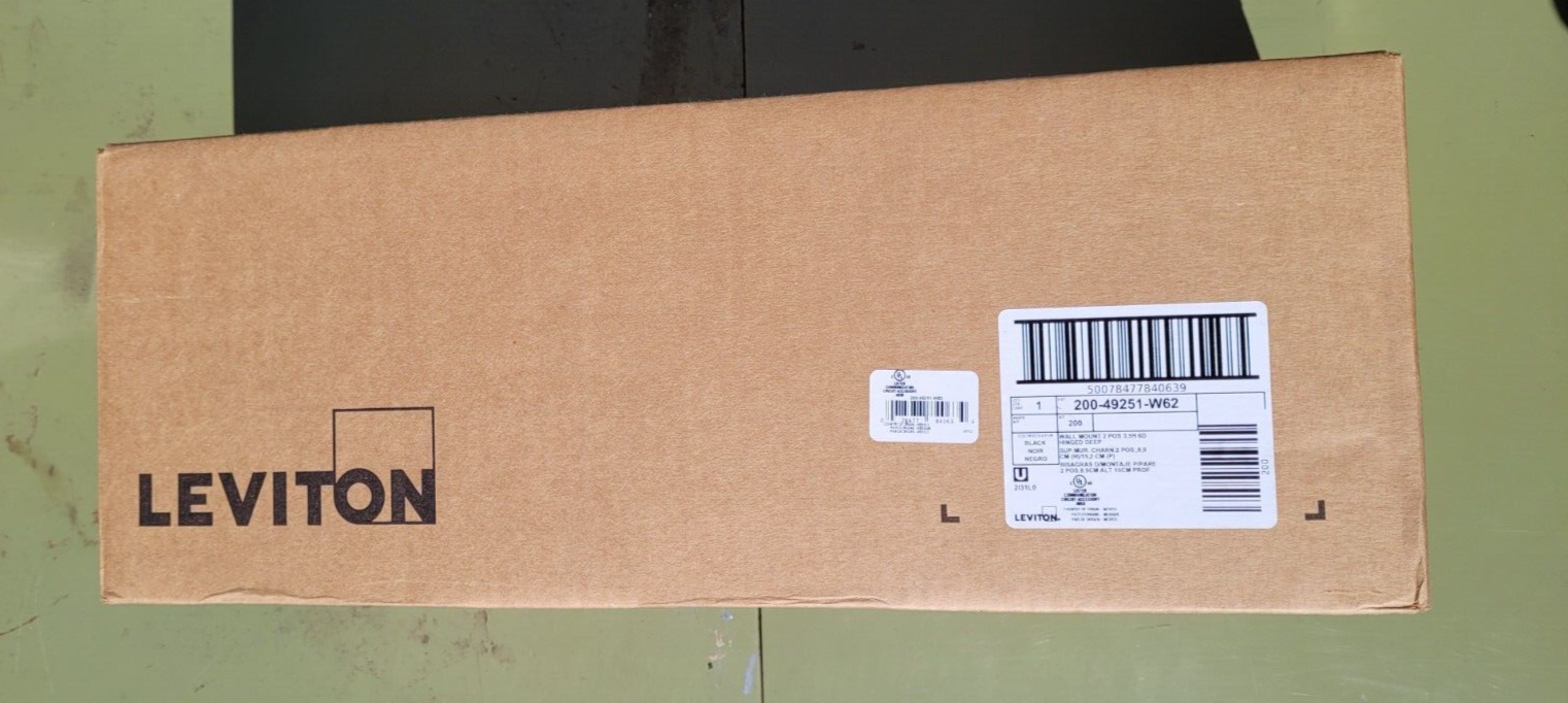 BRAND NEW Leviton 200-49251-W62 2-Position Hinged Wall-Mount Bracket