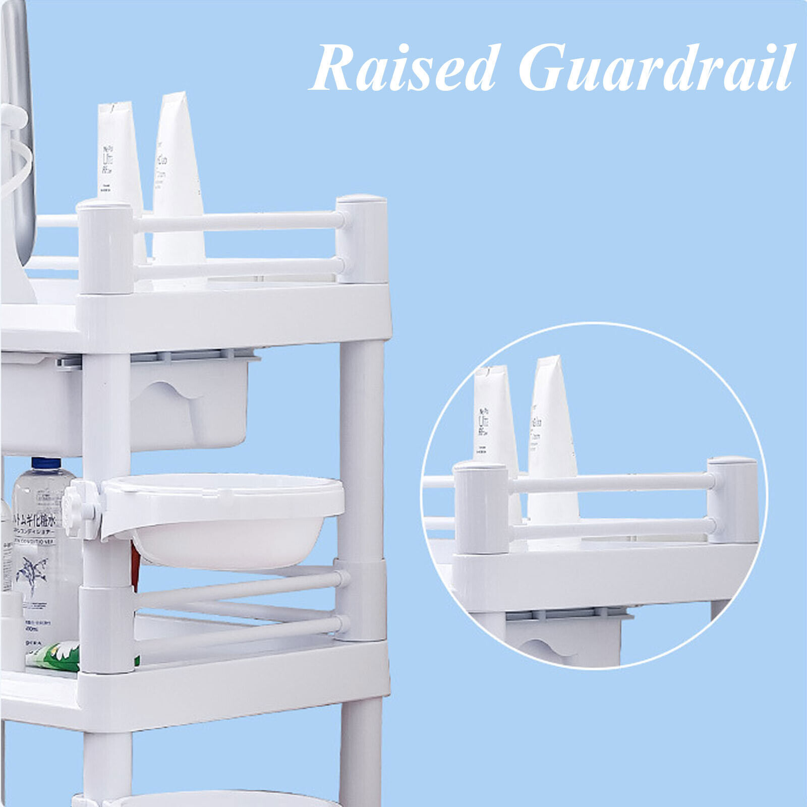 Salon Trolley Esthetician Utility Cart Facial Rolling Storage Beauty Spa Station