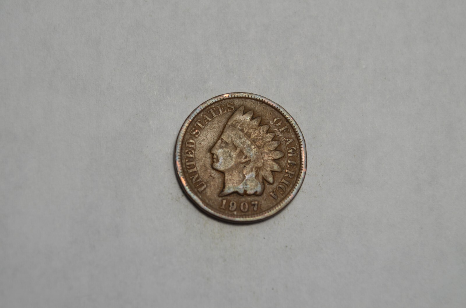 1907 INDIAN HEAD CENT GOOD CONDITION NICE OLD COIN FREE SHIPPING #88