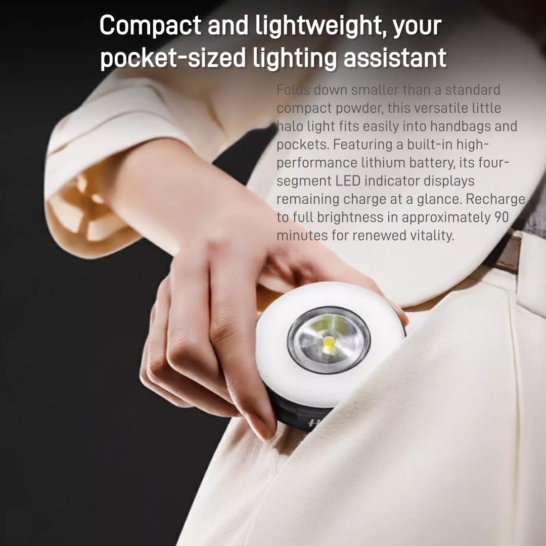 NEW OPPO Hasselblad Professional Magnetic Ring Light-Black for Android and iOS