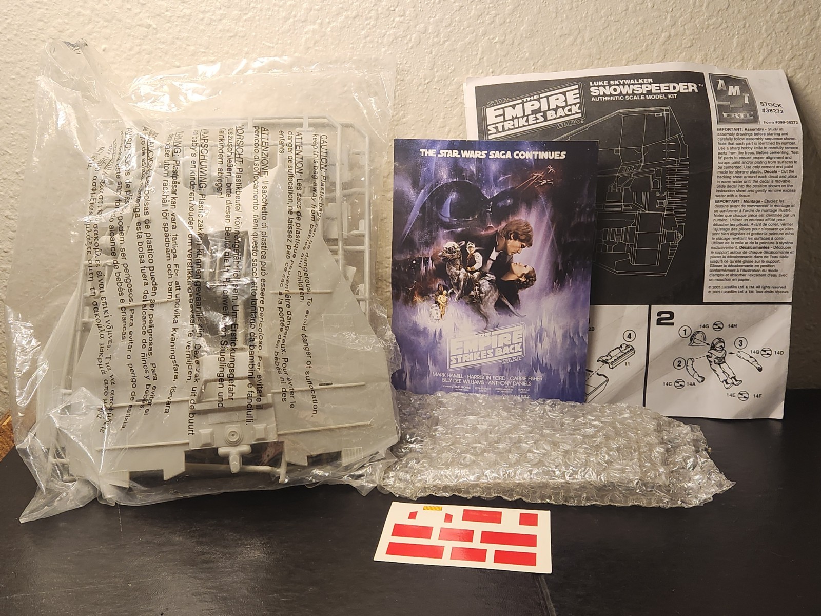 Star Wars AMT Ertl Snowspeeder Skill Level 2 - Open Box