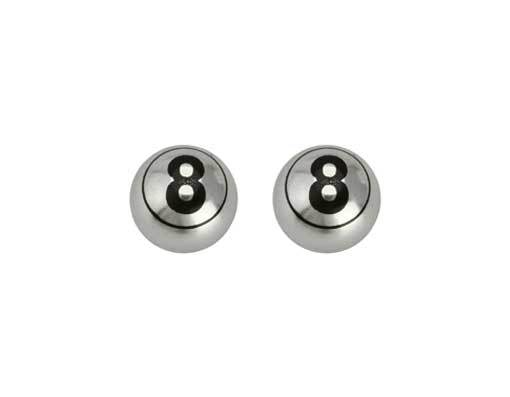 lucky Eight Mini Valve caps chrome .lowrider beach criuser free style 244137