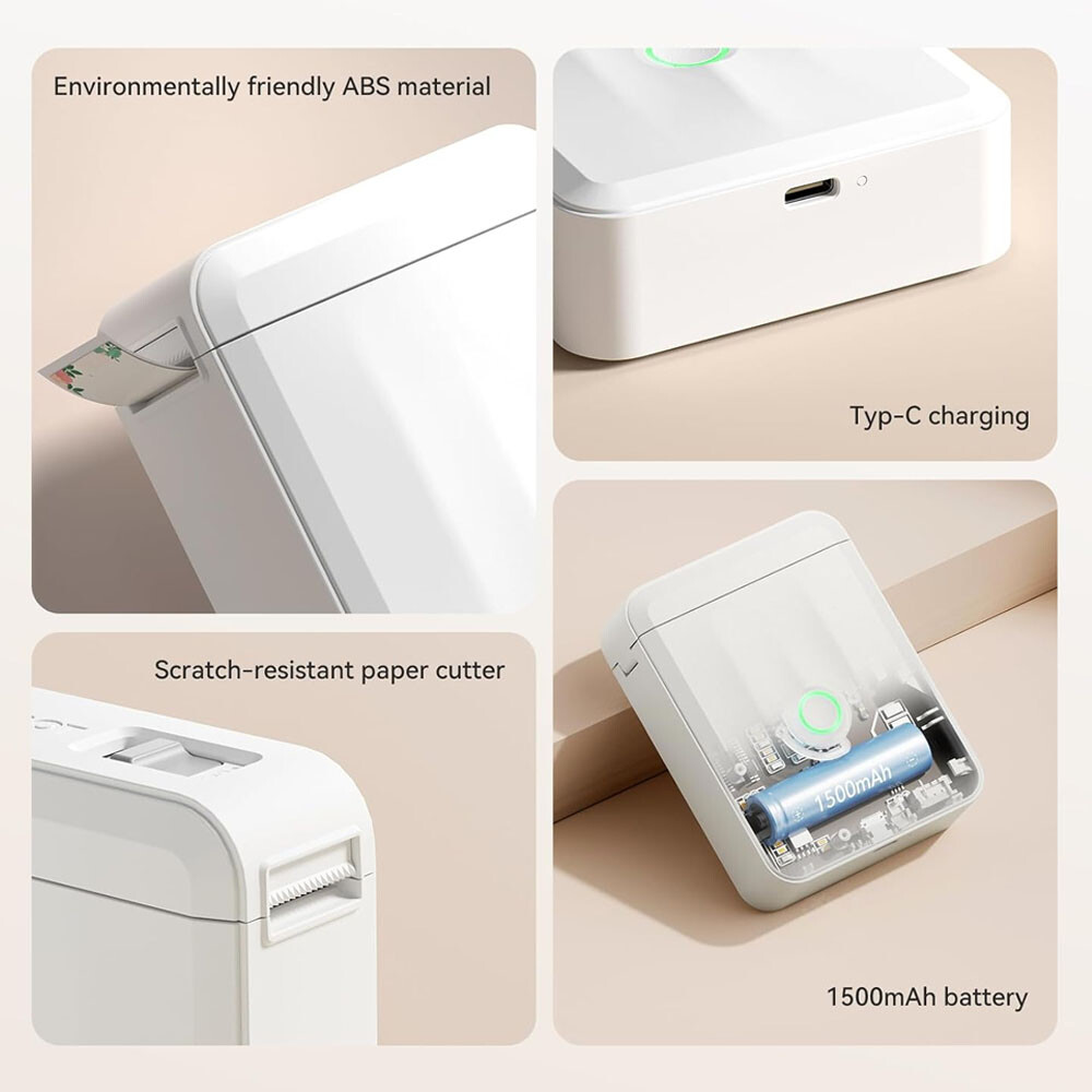NIIMBOT Label Maker Machine with Tape Thermal Bluetooth Portable Printer D110-M
