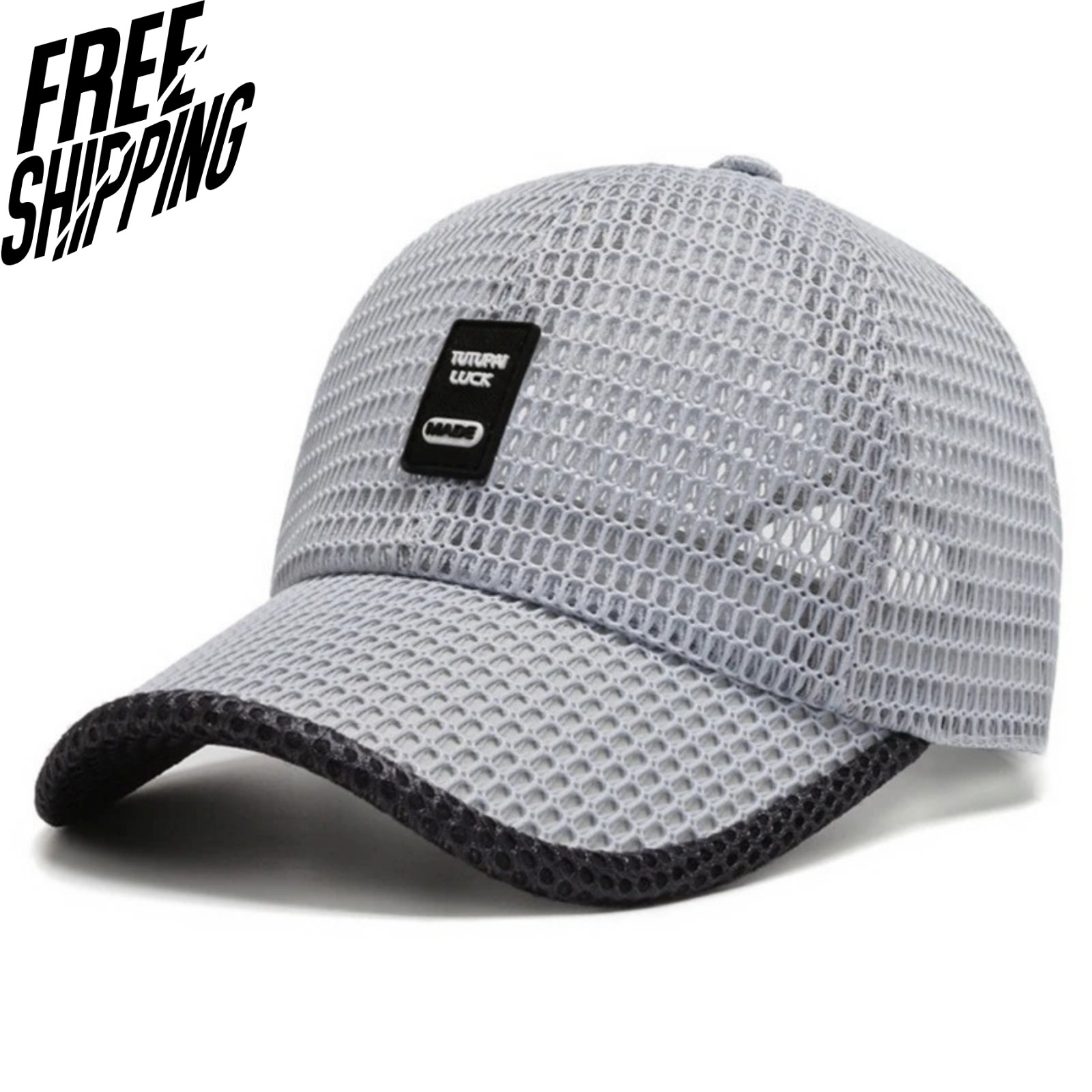 Men's Breathable Mesh Baseball Cap Summer Outdoor Hat Trucker Cap Gym Fun Gift