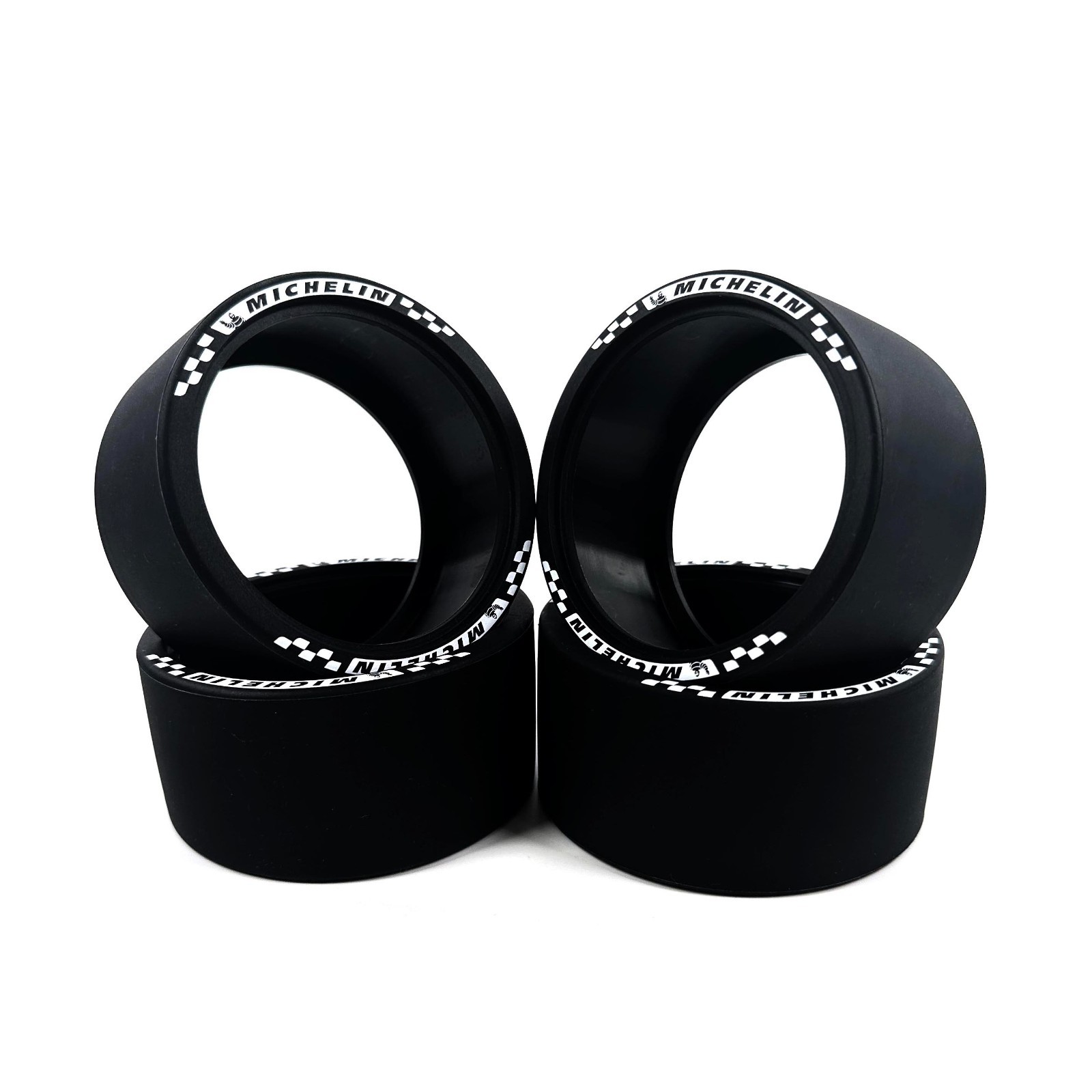 Custom 4 pcs rubber printing slick tires(80279) for LEGO 42232 42143 42172, V1-7