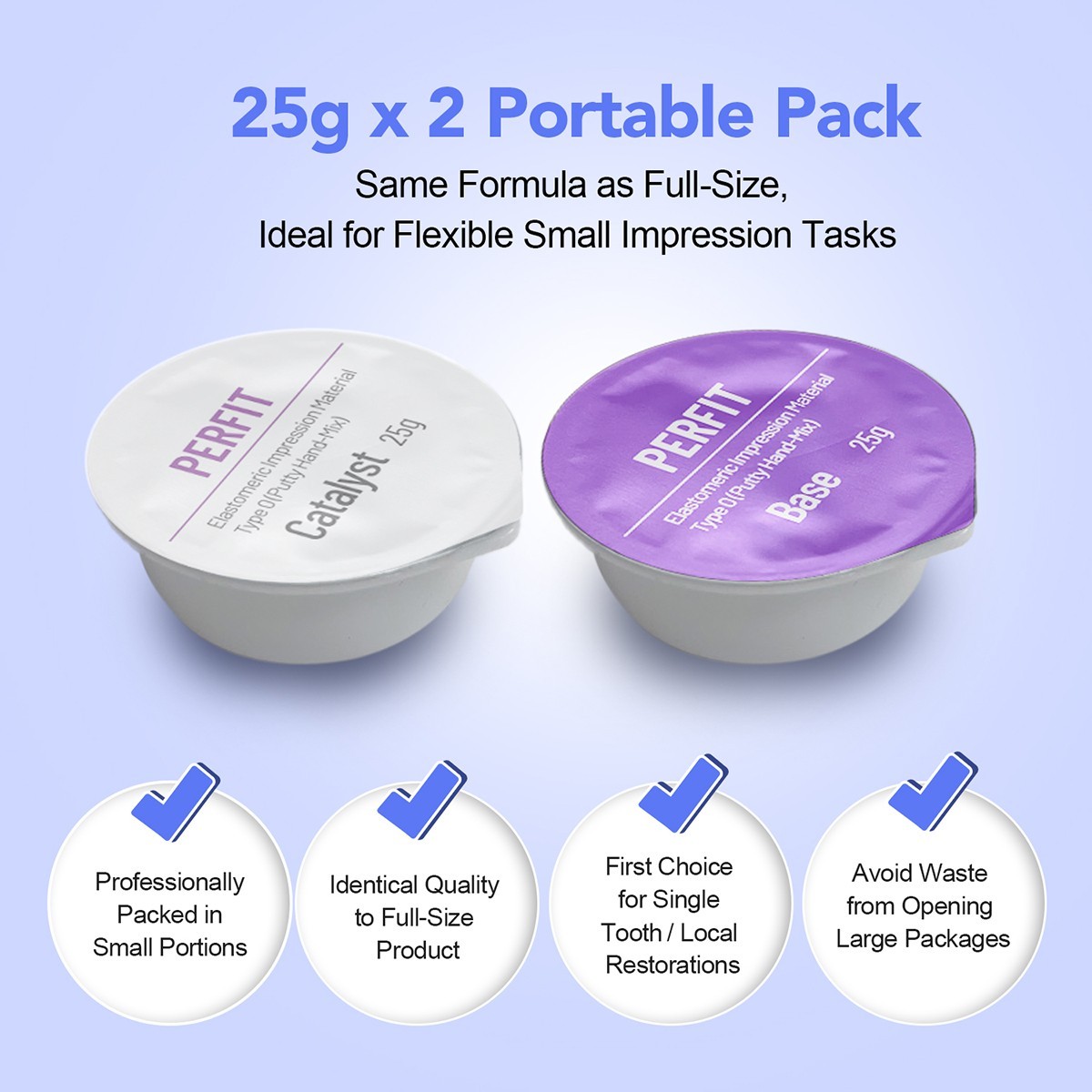 Dental Impression Material Impression Kit Putty Silicone Rubber Elastomeric Type