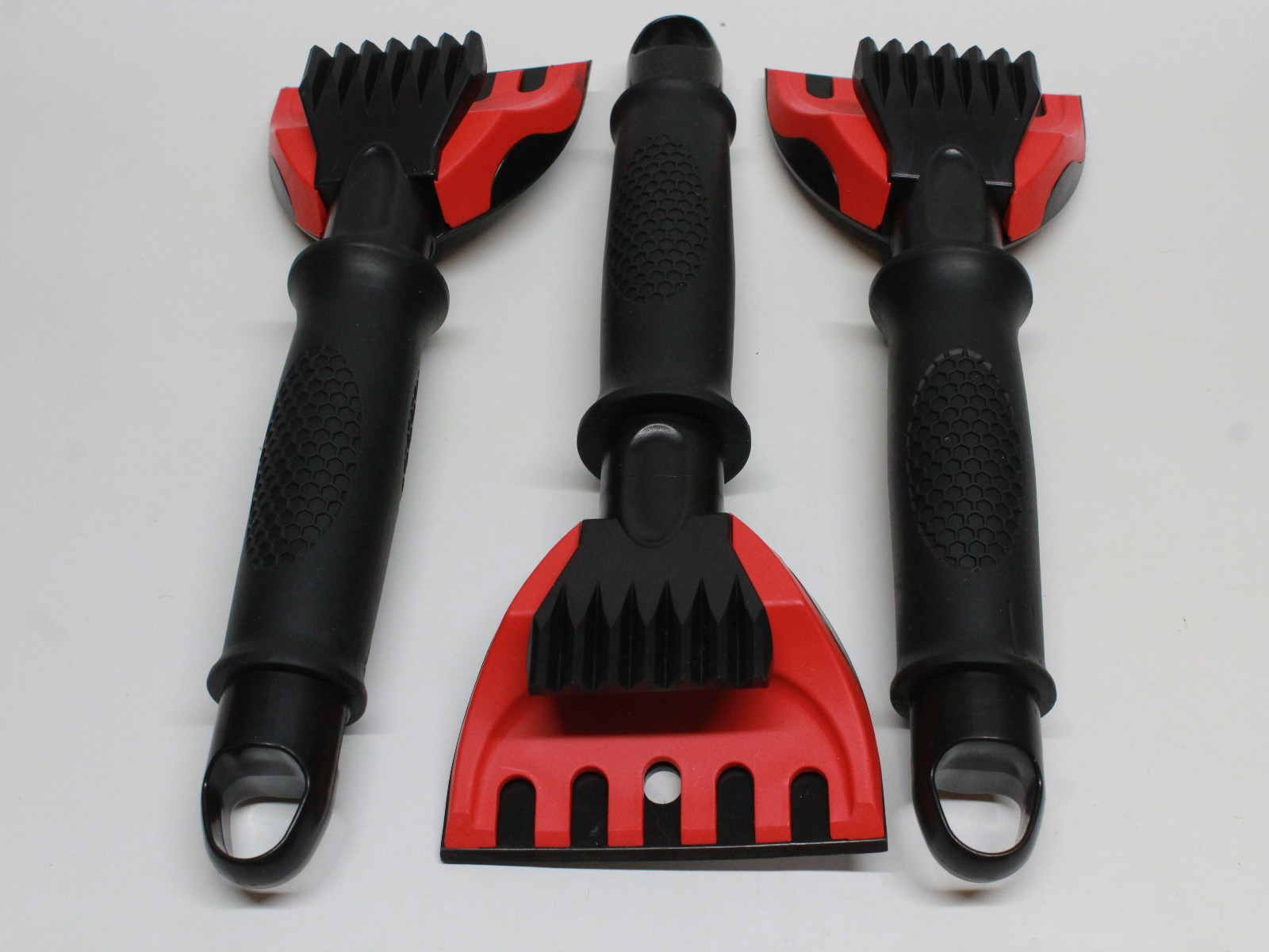 Ice Windshield Scraper 11" Polar Vortex Sub Zero Red and Black Lot of 3
