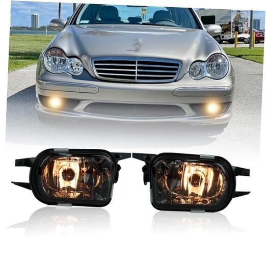 AMG & Smoke Fog Lights for Mercedes-Benz C/CL/CLK/SL/SLK Class (2001-2009)