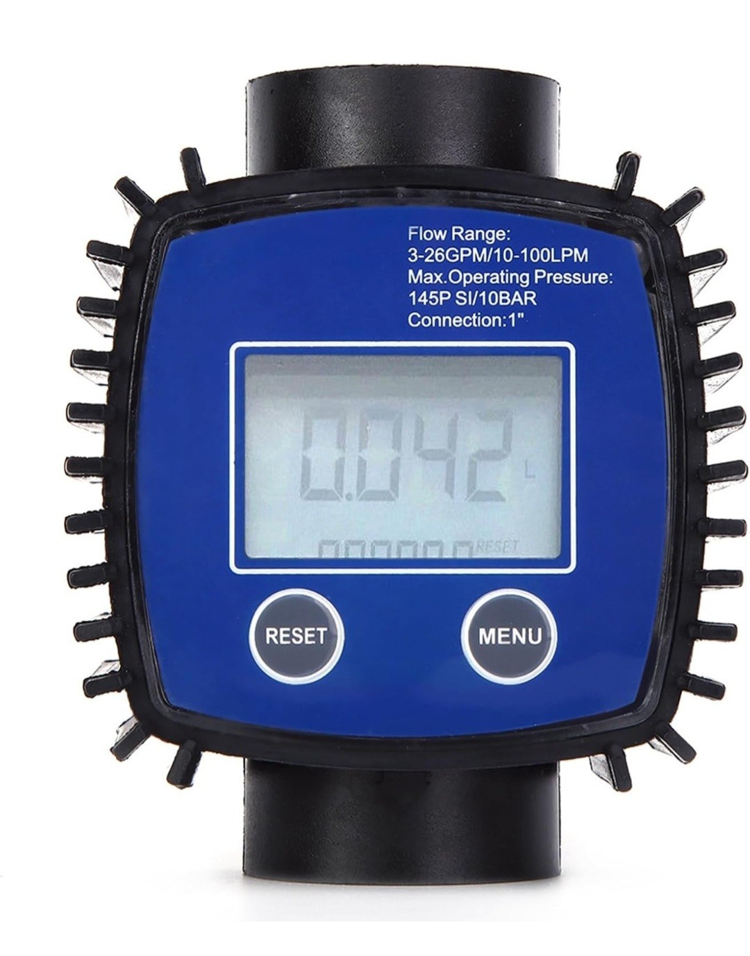 Fuel Flow Meter K25 Water Flow Meter LCD Sensors 2.3-3.3V-B Blue
