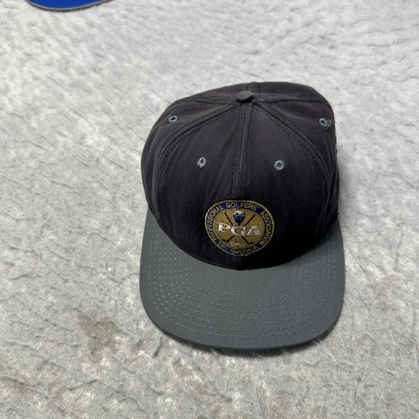 Langert PGA Hat Cap Gray Strapback Mens OSFA Adjustable