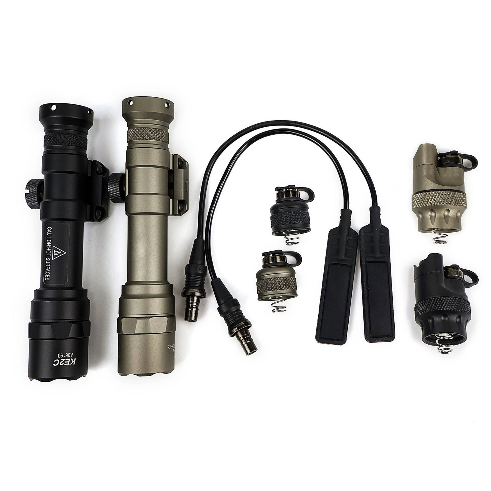 Tactical M300B M600B Weapon Light Rifle Flashlight with Remote Switch + Tailcap