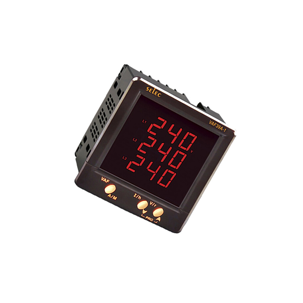 VAF39A-230V-CE Meter: Power Parameters for Front Panel Digital 99x99x50mm Sele
