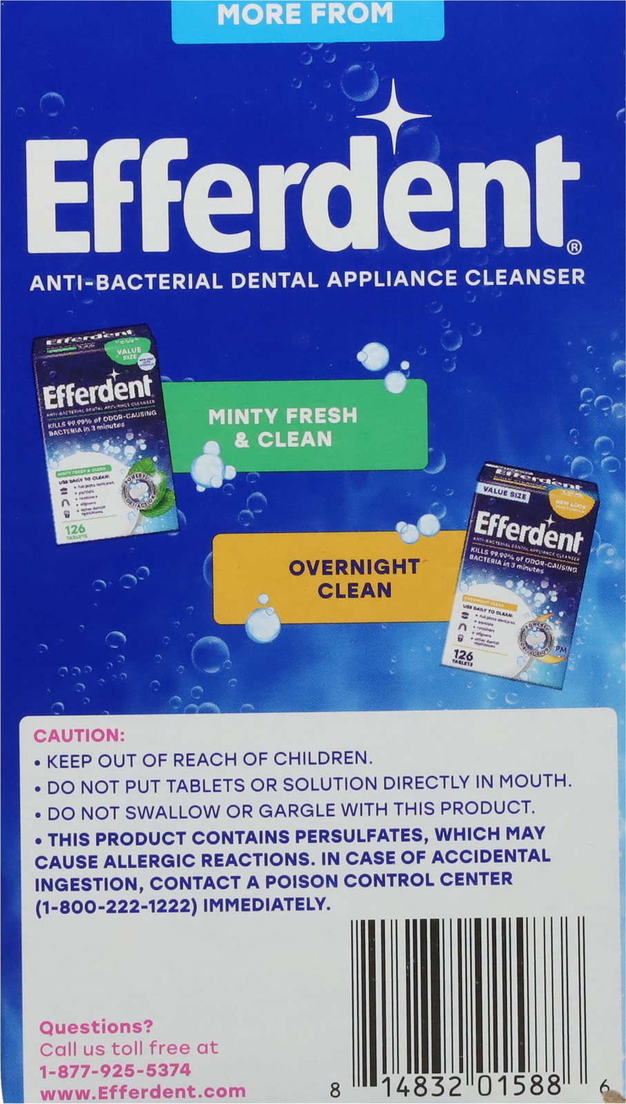Retainer & Denture Cleaner Tablets, Complete Clean, 126 Count
