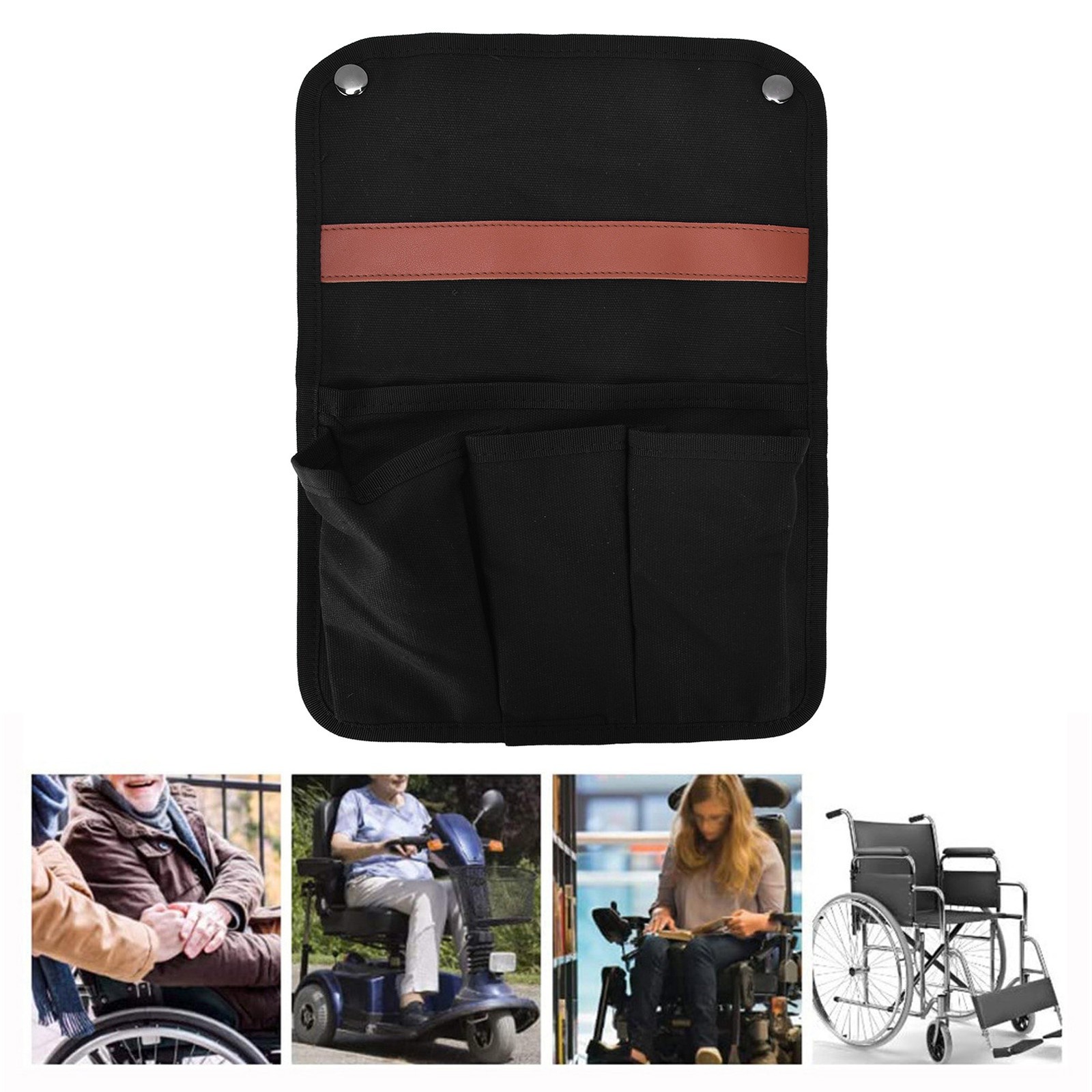 Camping Chair Armrest Storage Bag Large Capacity Multiple Pockets Portable
