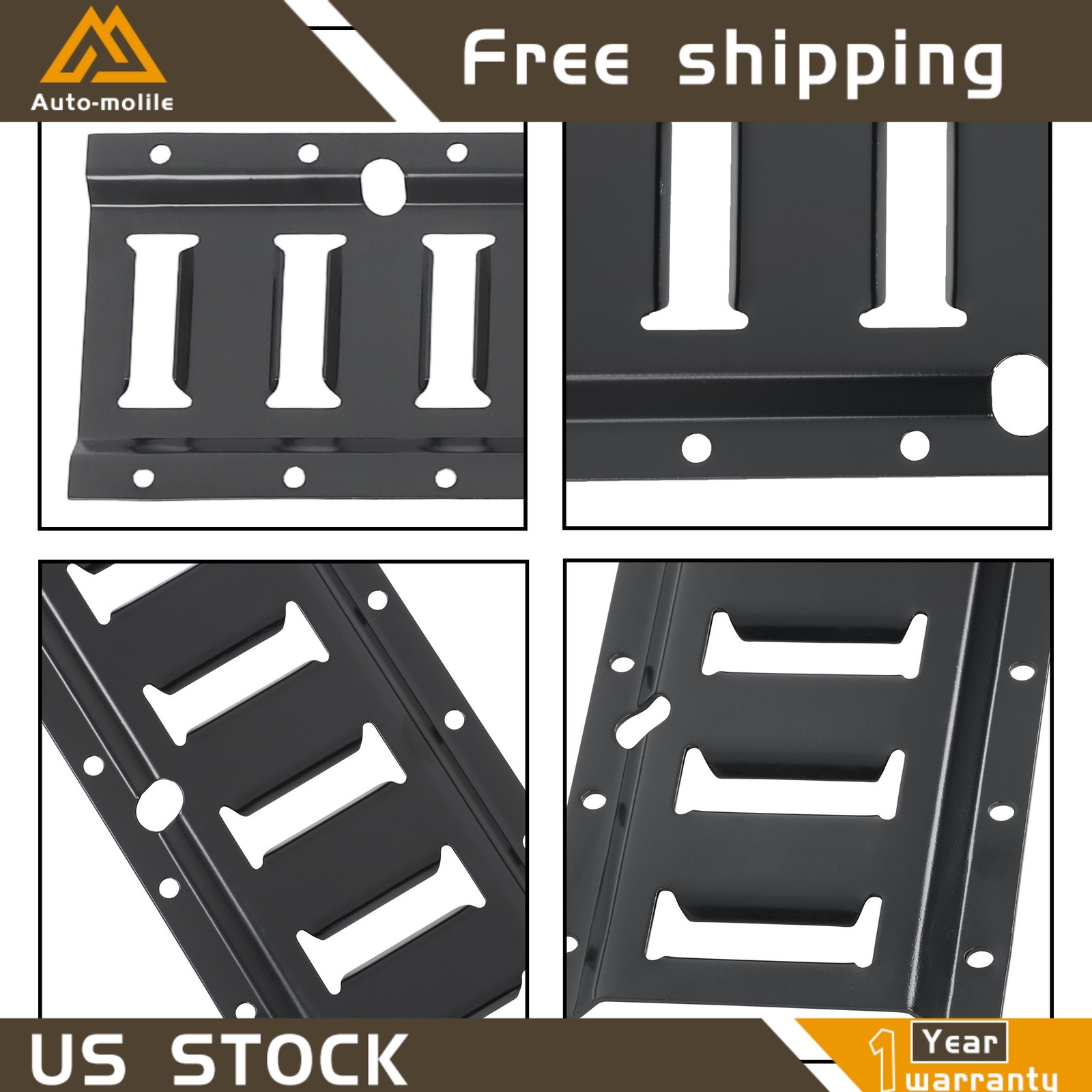 For Vans Trucks ATV 8 Pack 2' E Track Tie Down Rail System Heavy Loads Durable