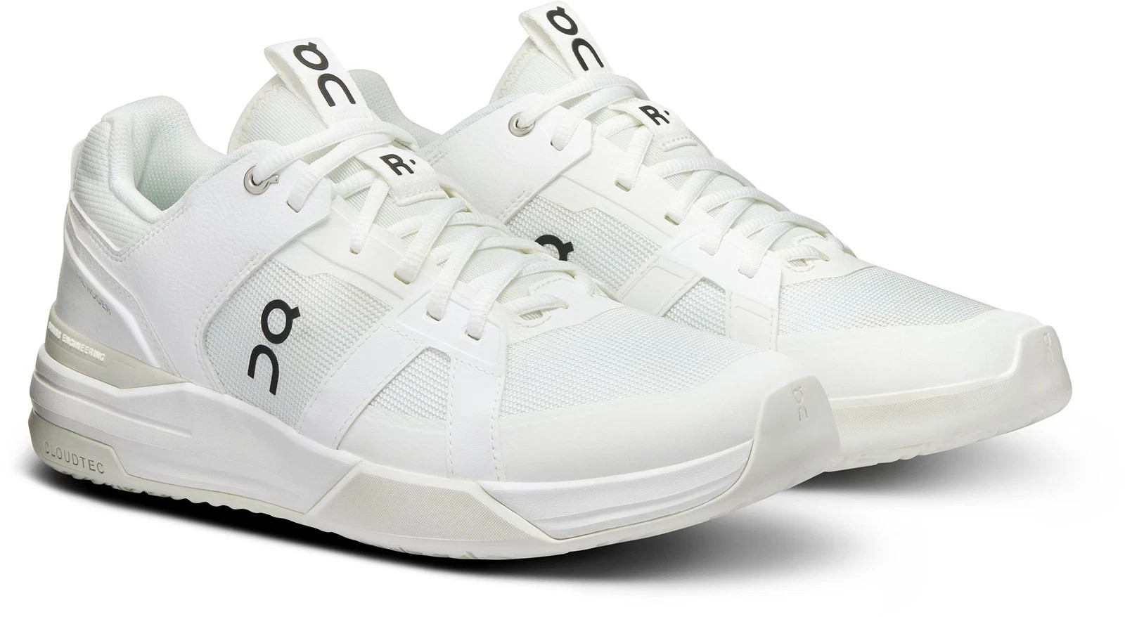 NEW Men's On Brand THE ROGER FEDERER Clubhouse Pro All White/Ice OC Tennis Shoe