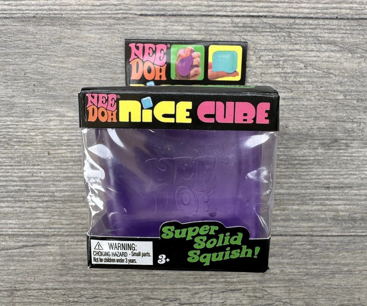 NeeDoh Nice Cube - Super Solid Squish! (Purple) - Schylling  New/Factory Sealed!
