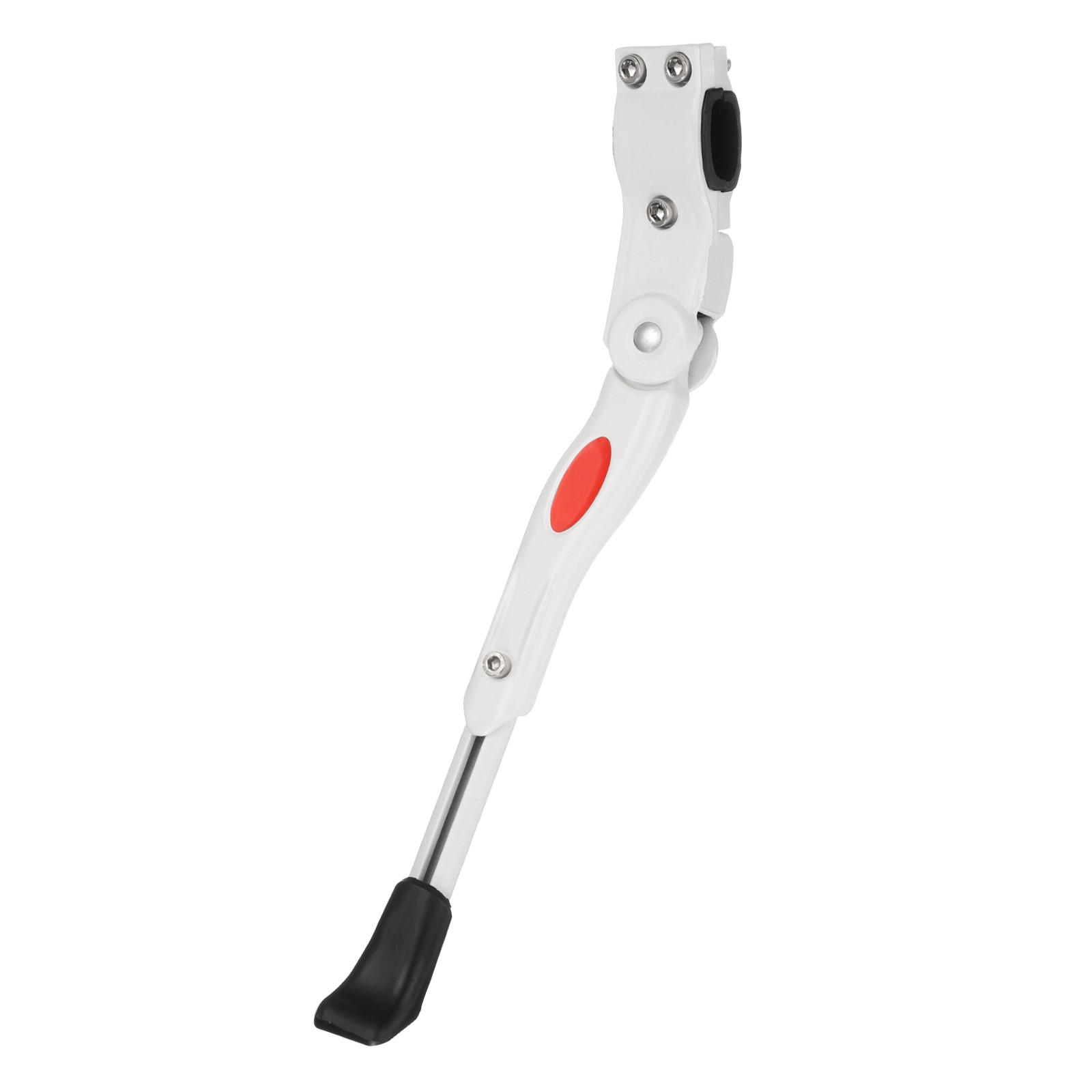 Bike Kickstand Adjustable Rear Side Mount Stand for 22-26 Inch Wheel White
