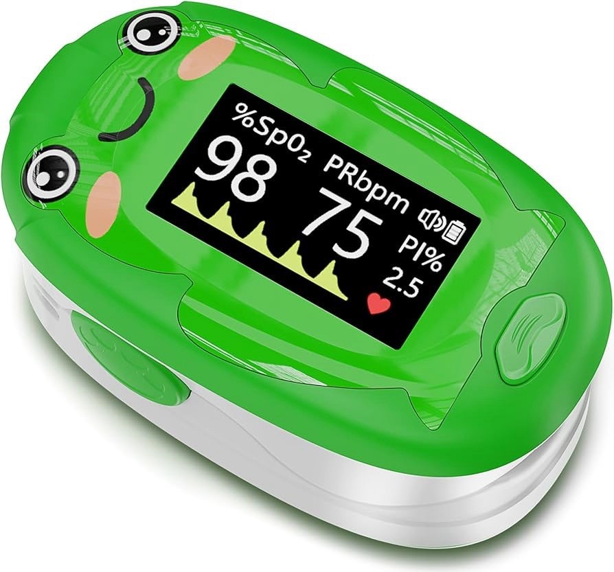 Pulse Oximeter for Kids Adorable Animal Children Oxygen Monitor Fingertip Pulse