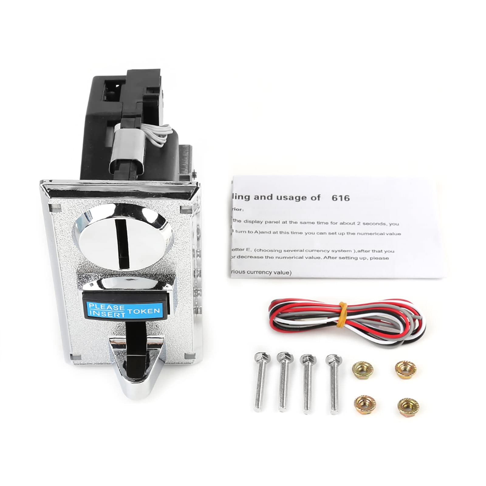 Acceptor,Multi Acceptor Selector Roll Down Mech Electronic Selector for Arcade G