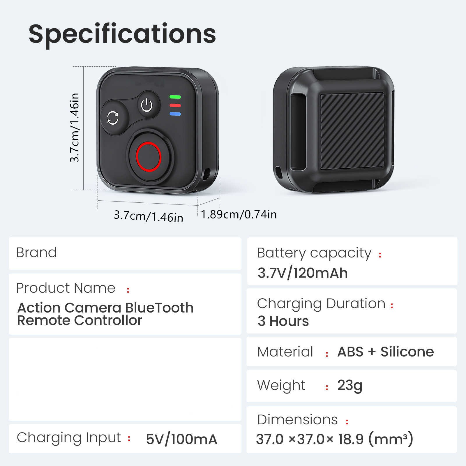 1PCS Portable Bluetooth Camera Remote Control Fast Charging for iPhone Wireless